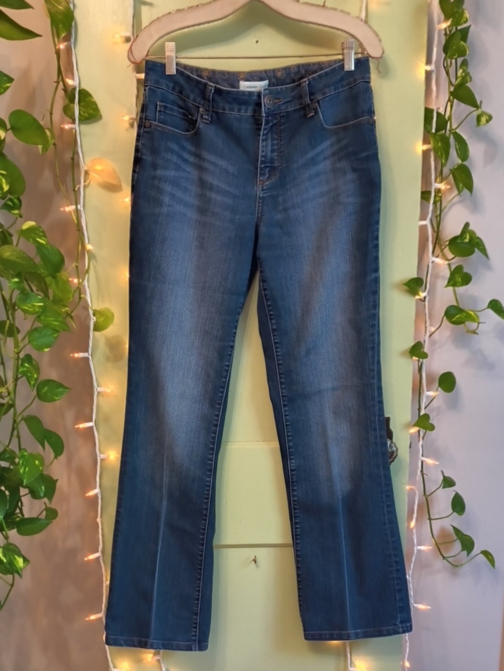 Women's Coldwater Creek Trouser Shin 31" Inseam Denim Jeans 8 Long